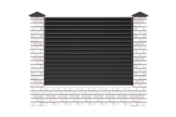 Custom Louvered Fence Panels