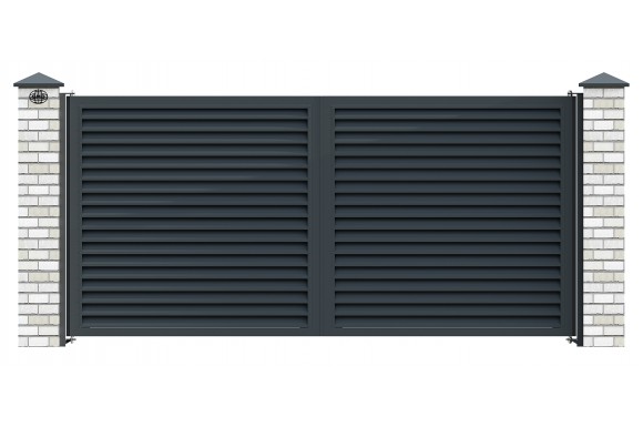 Louvered Driveway Gates