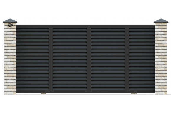 Louvered Sliding Gates