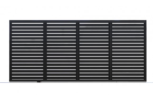 Horizontal Slat Sliding Gate
