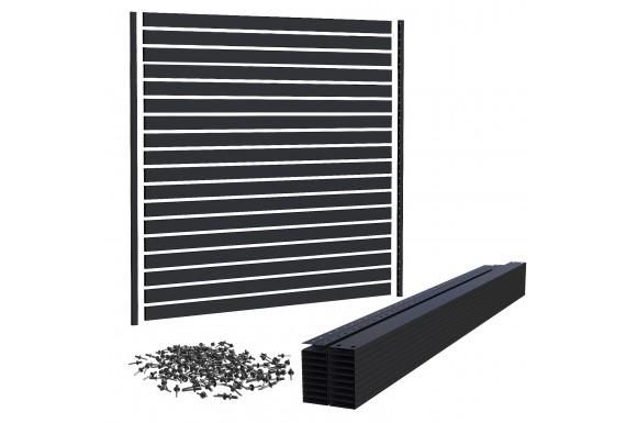 Horizontal Slat Fence Panel Kit