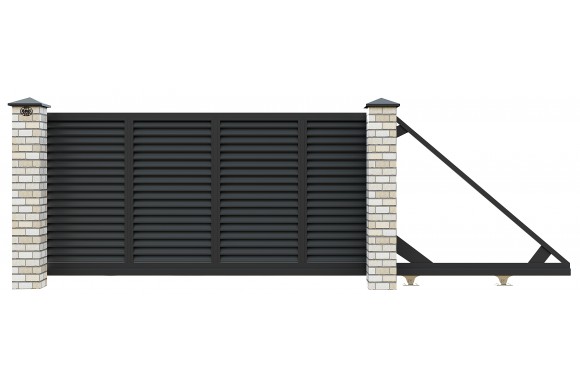 Louvered Cantilever Gates